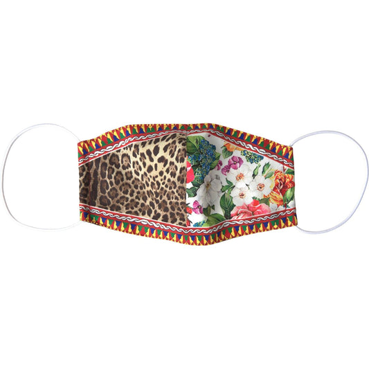 Dolce & Gabbana Multicolor Designer Face Mask with Logo Detail Dolce & Gabbana