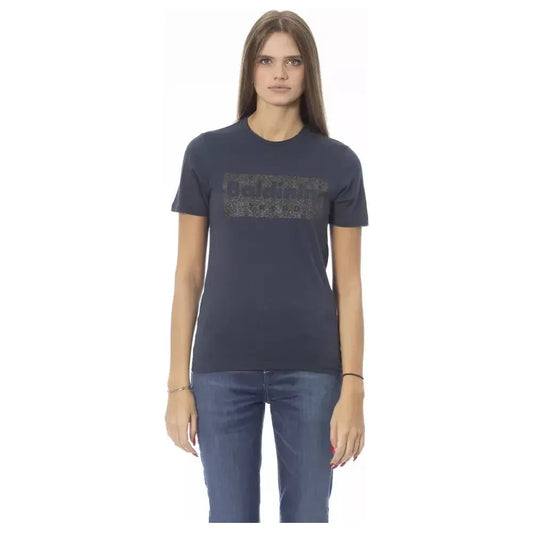 Baldinini Trend Blue Cotton Women T-Shirt Baldinini Trend