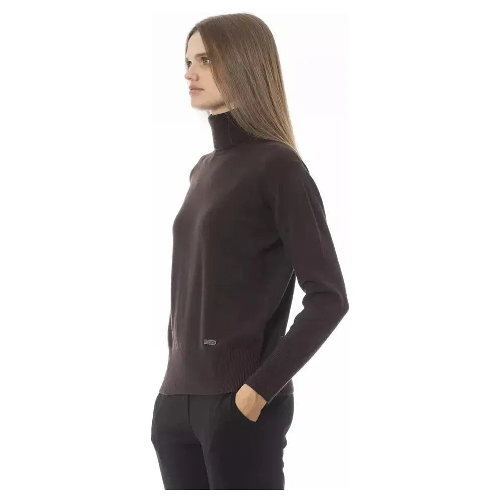 Baldinini Trend Brown Wool Women Sweater Baldinini Trend