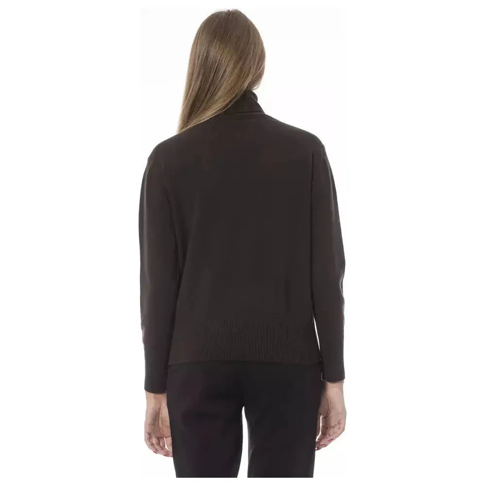 Baldinini Trend Brown Wool Women Sweater Baldinini Trend