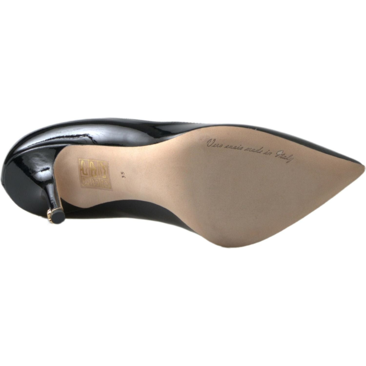 حذاء بكعب عالٍ أنيق من الجلد اللامع من دولتشي آند غابانا