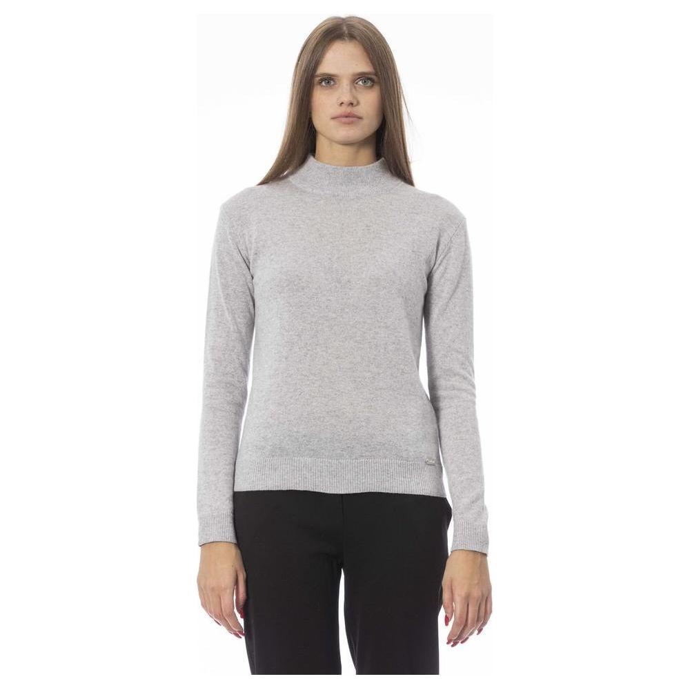 Baldinini Trend Gray Cashmere Women Sweater Baldinini Trend