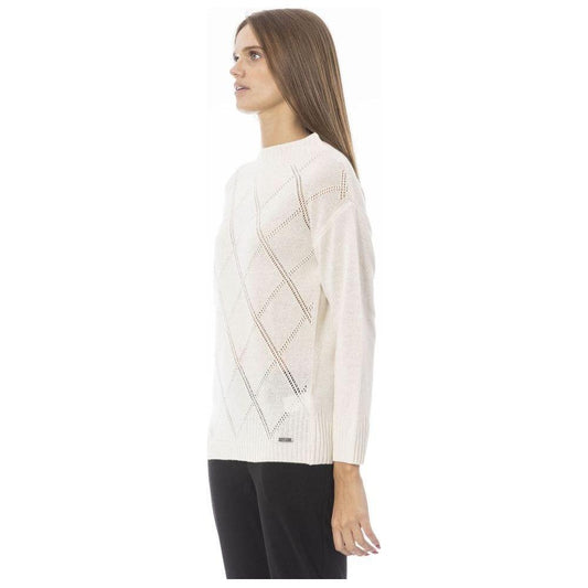 Baldinini Trend Beige Wool Women Sweater Baldinini Trend