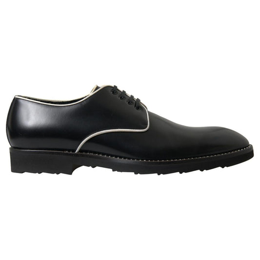 Dolce & Gabbana Elegant Black and White Formal Men's Shoes Dolce & Gabbana