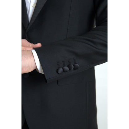 Dolce & Gabbana Black Wool Single Breasted MARTINI Blazer