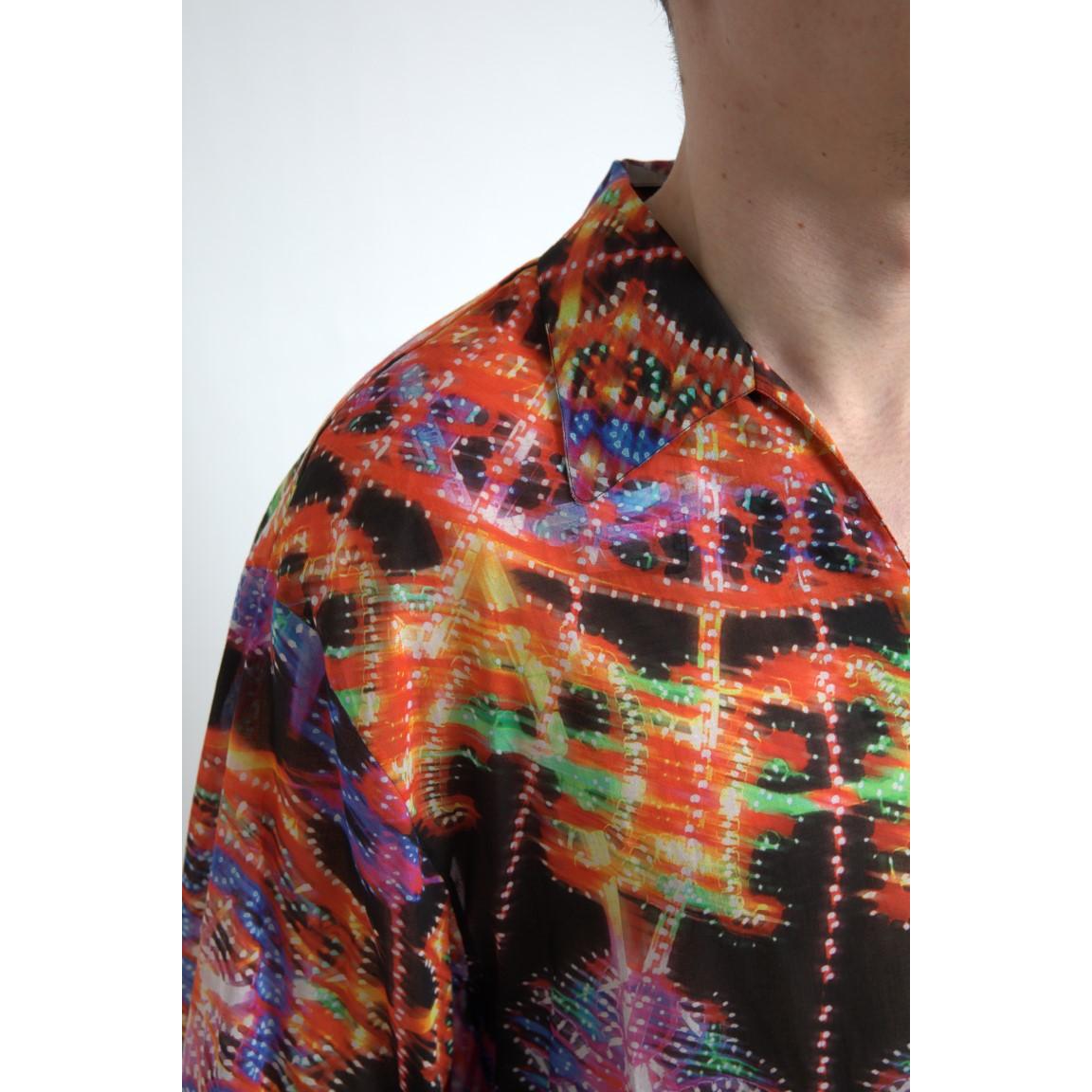 多色 Luminarie 印花棉质 Polo 衫