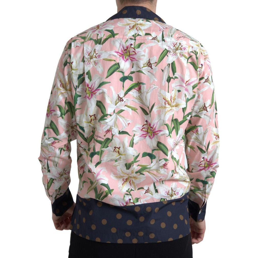 Dolce & Gabbana Elegant Slim Fit Pink Casual Shirt Dolce & Gabbana