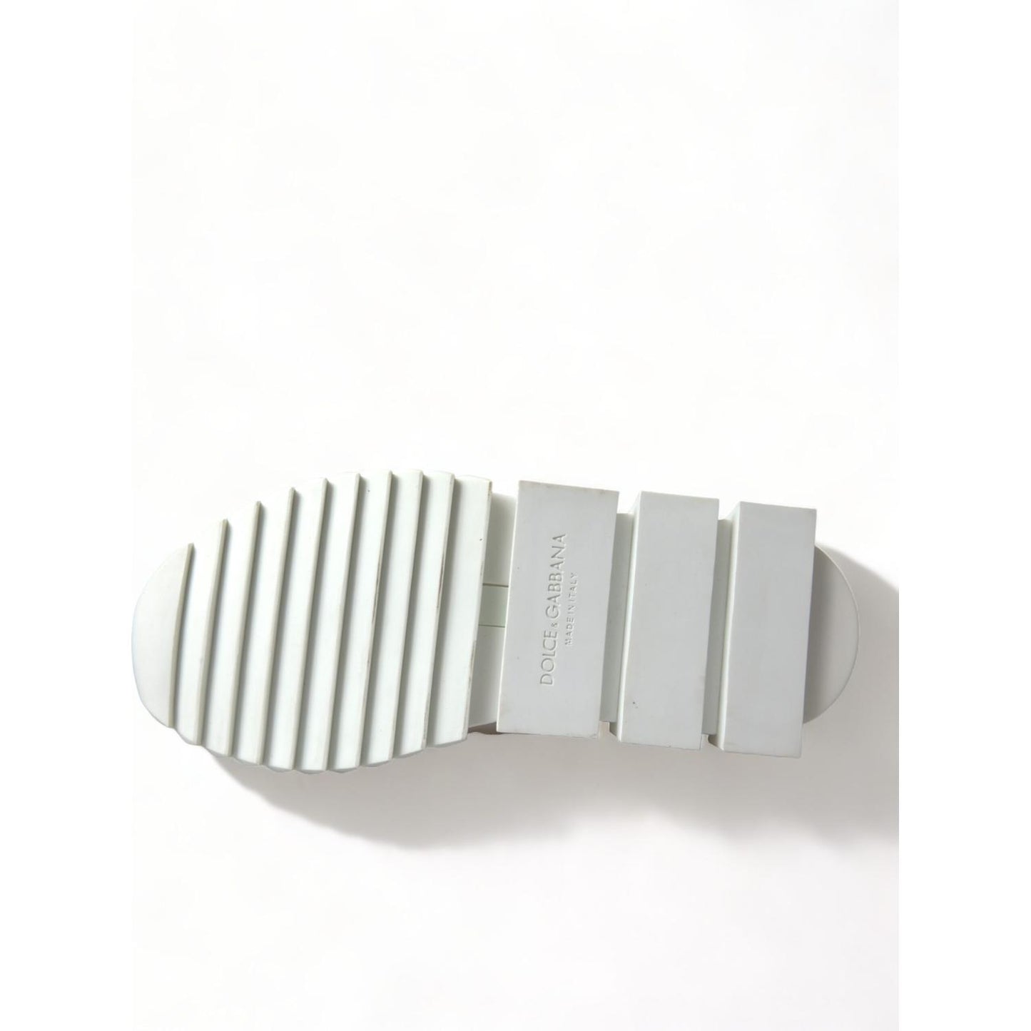 Dolce & Gabbana White Beige Sorrento Socks Sneakers Shoes