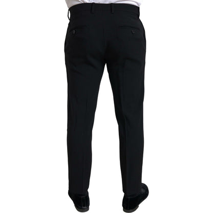 Dolce & Gabbana Black 2 Piece Double Breasted SICILIA Suit