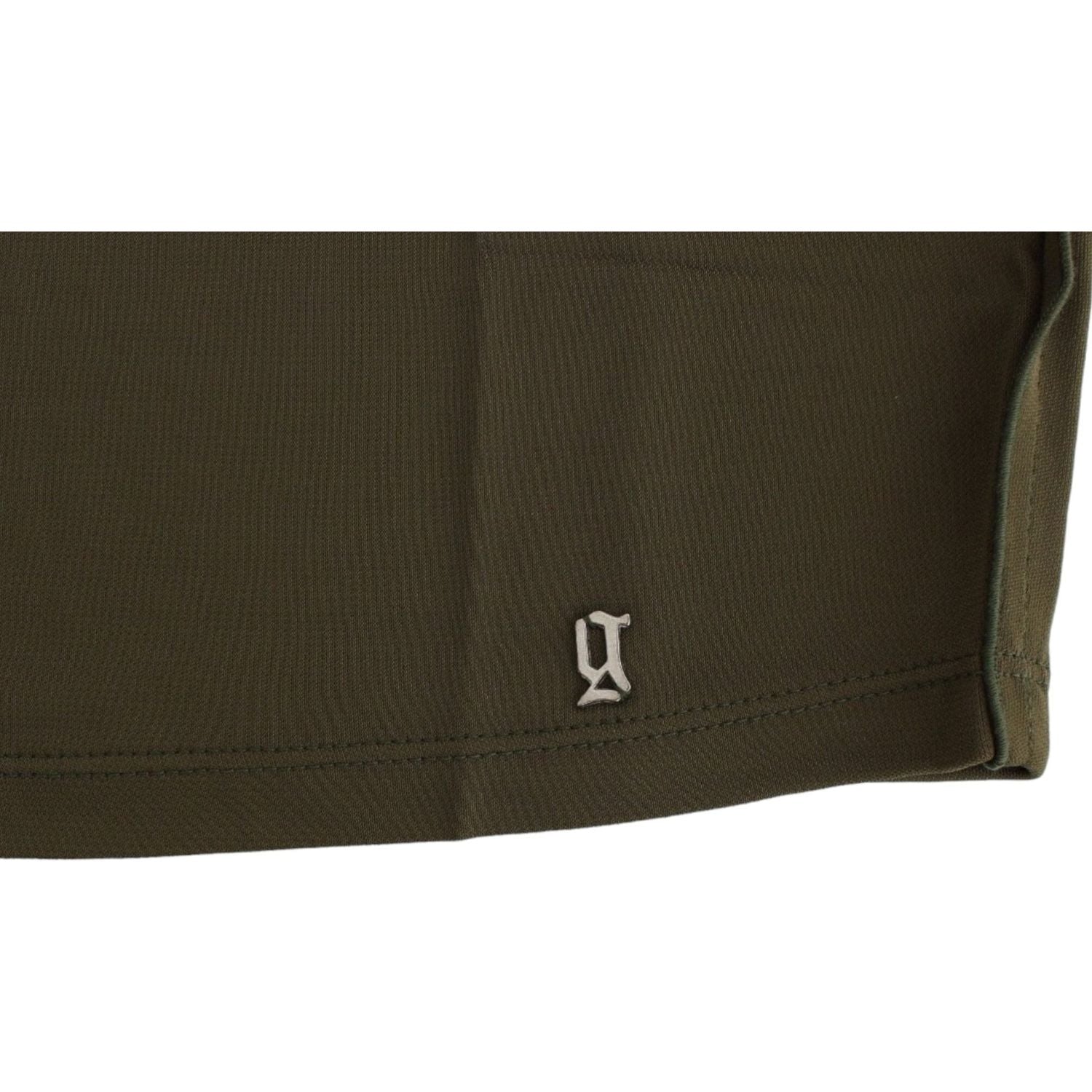 翡翠优雅人造丝衬衫