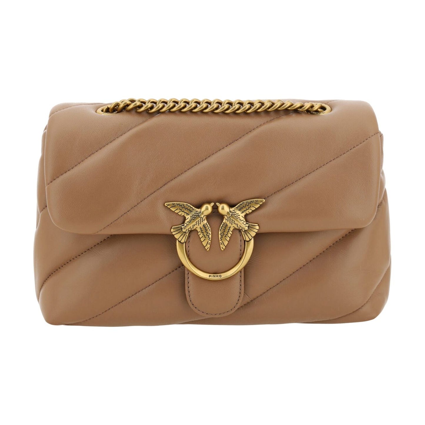 PINKO Elegant Quilted Calf Leather Shoulder Bag PINKO