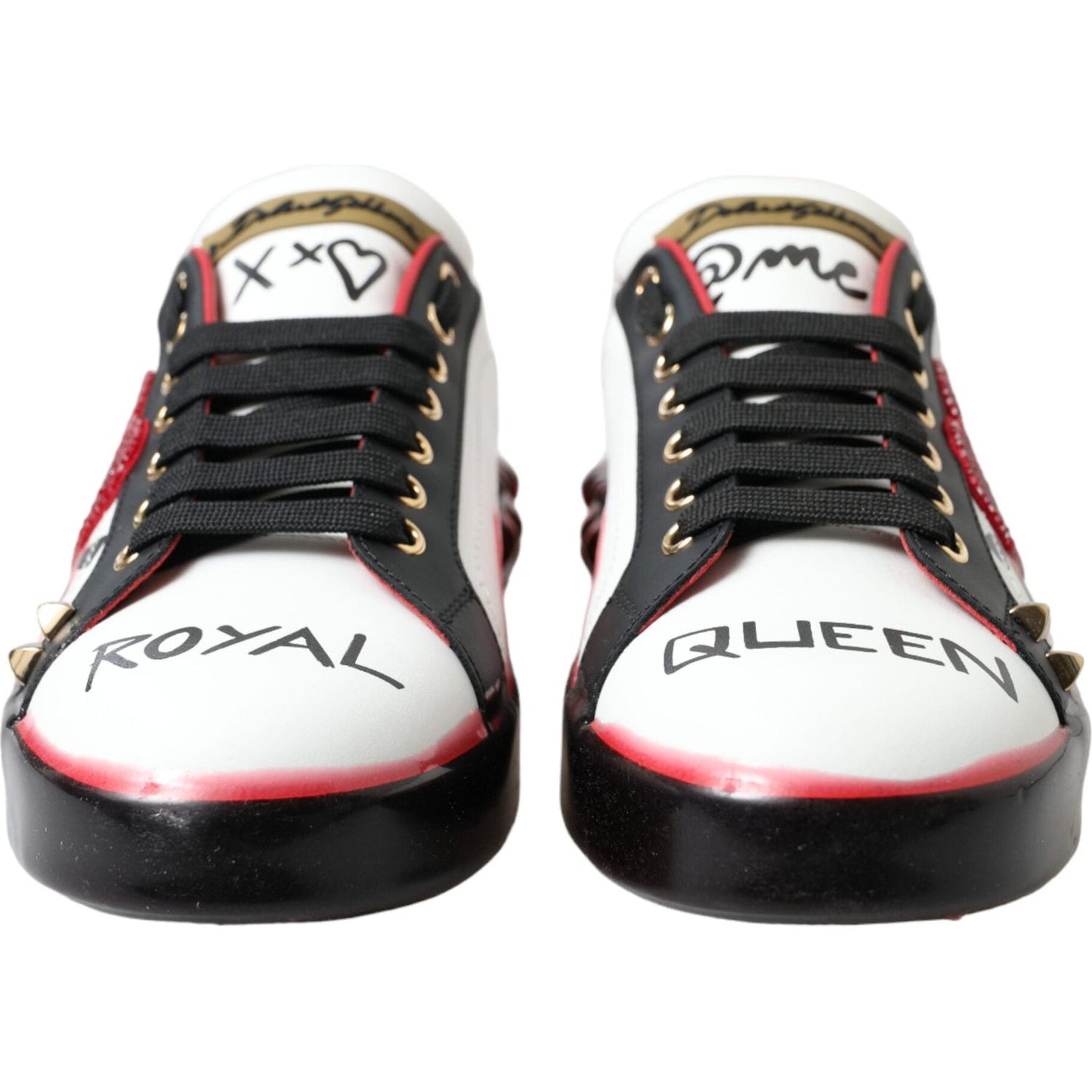 Dolce & Gabbana Elegant Portofino Crystal Sneakers Dolce & Gabbana