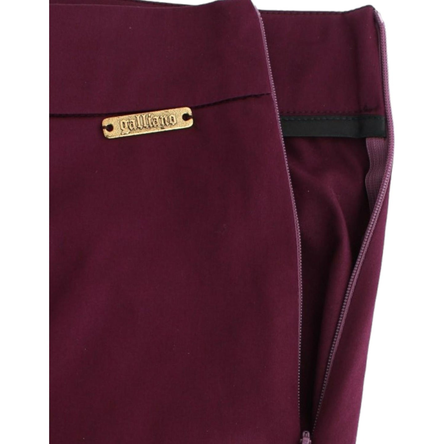 John Galliano Elegant Purple Slim Pants John Galliano