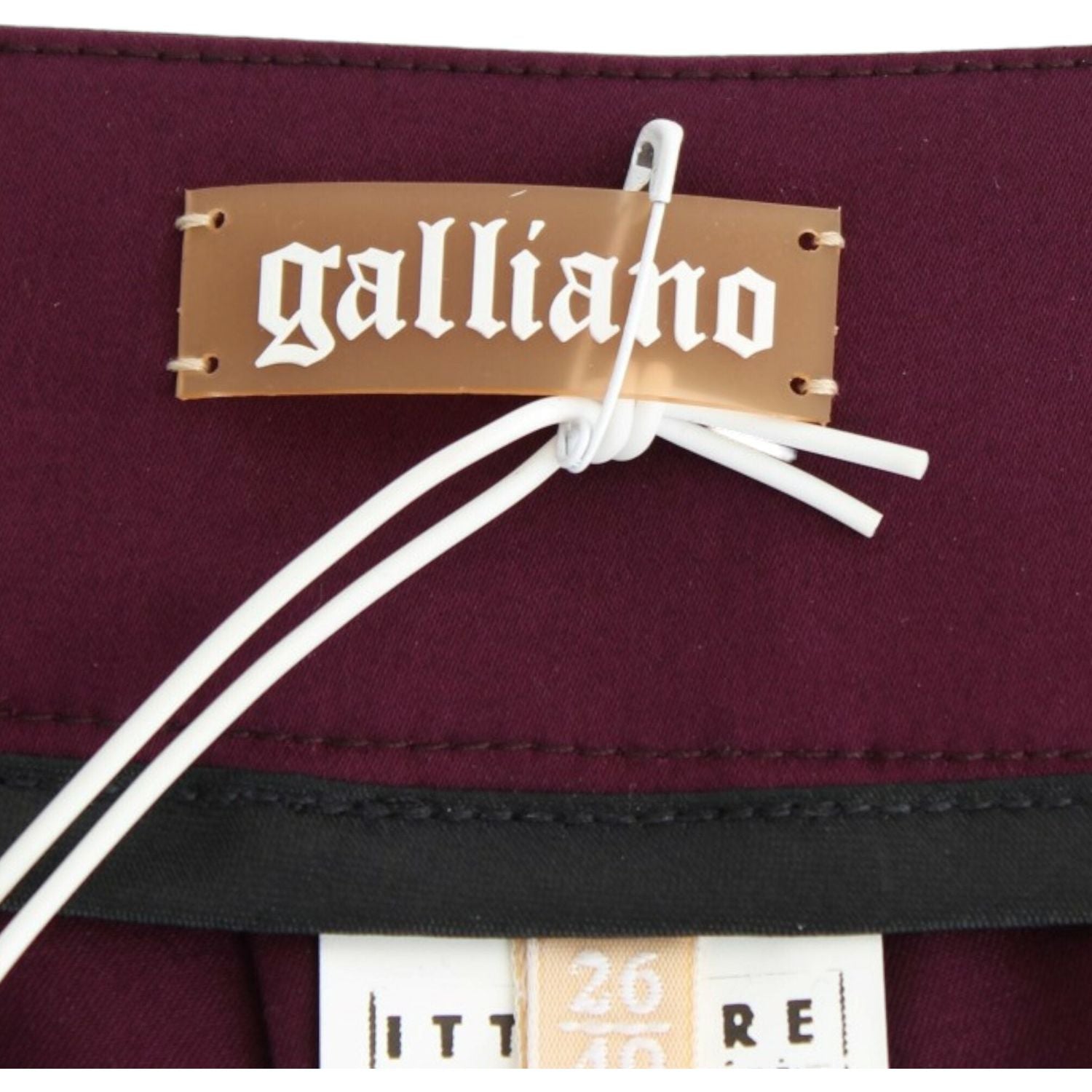 优雅紫色修身裤