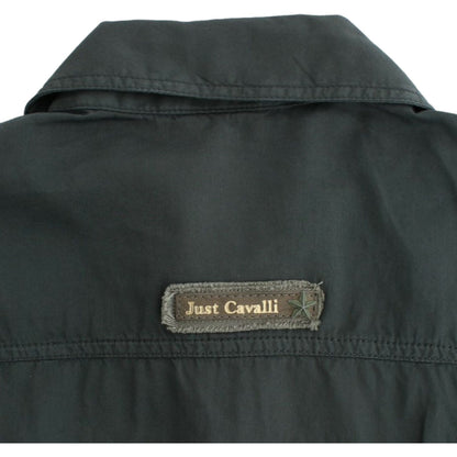 Cavalli Gray button down shirt