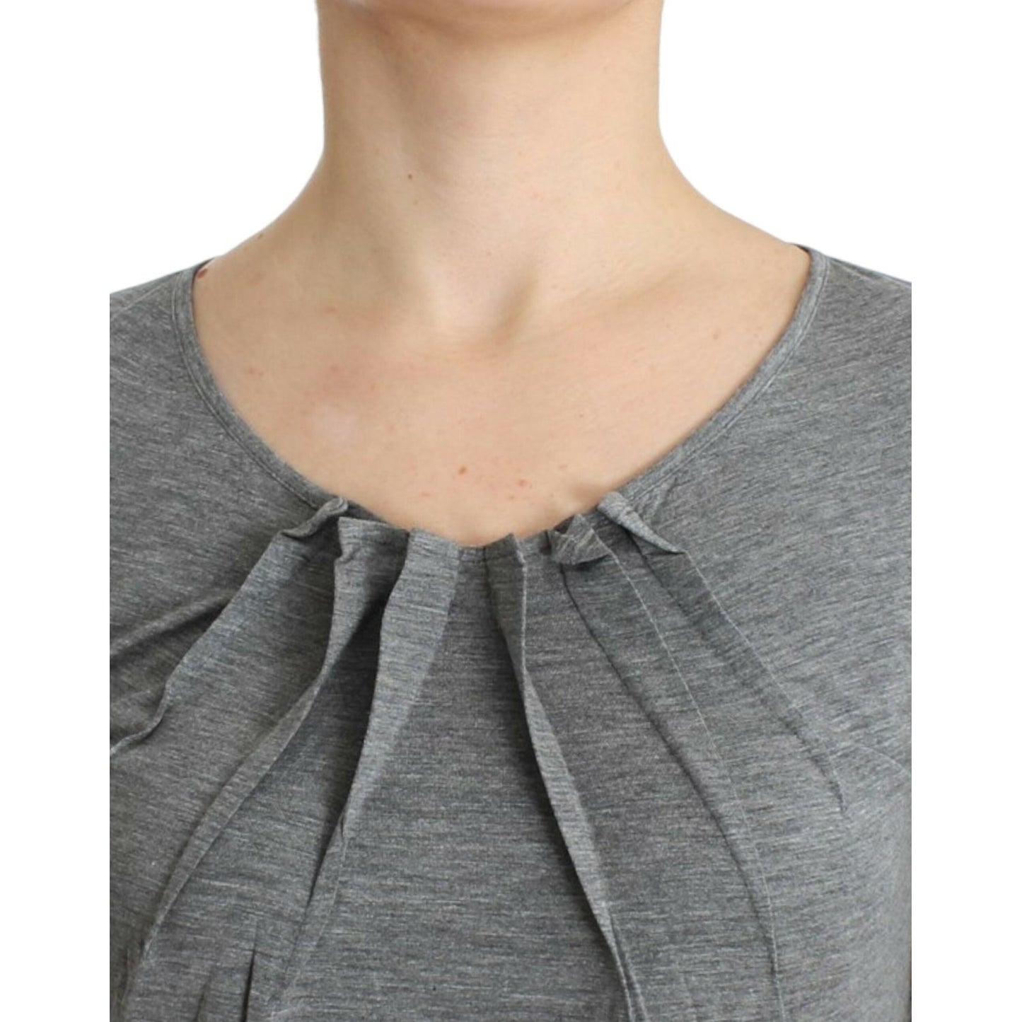 Cavalli Elegant Gray Cashmere-Blend Jumper Cavalli