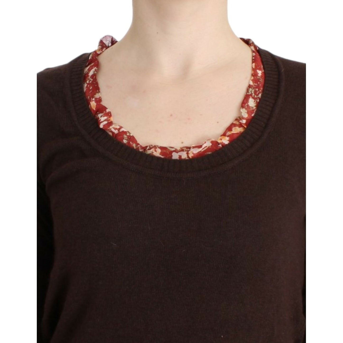 Cavalli Chic Crewneck Silk-Appliqué Sweater Cavalli