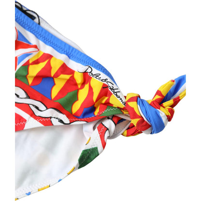 Dolce & Gabbana Multicolor Carretto Bottom Swim Beachwear Bikini