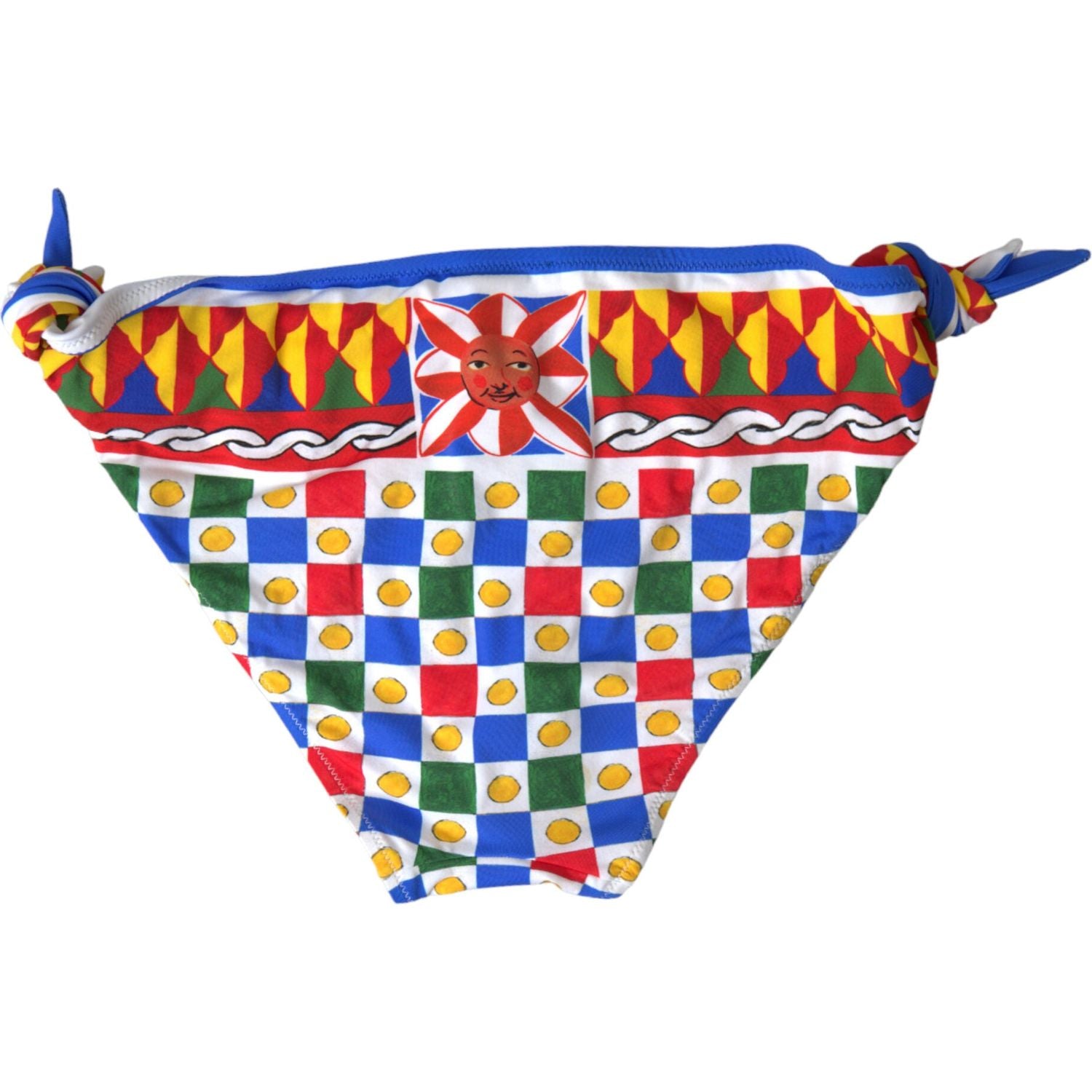 Dolce & Gabbana Multicolor Carretto Bottom Swim Beachwear Bikini