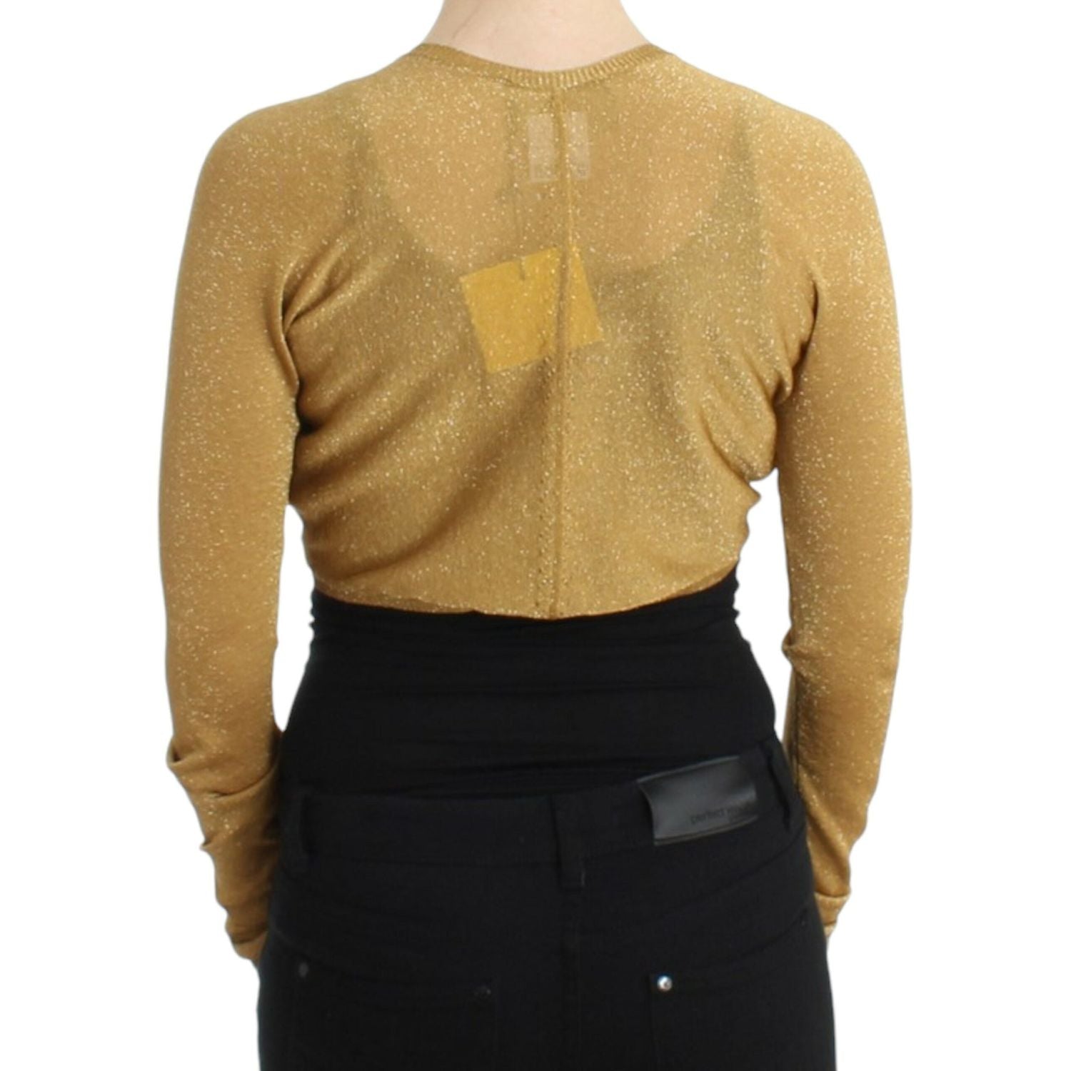 缀饰金色闪光披肩