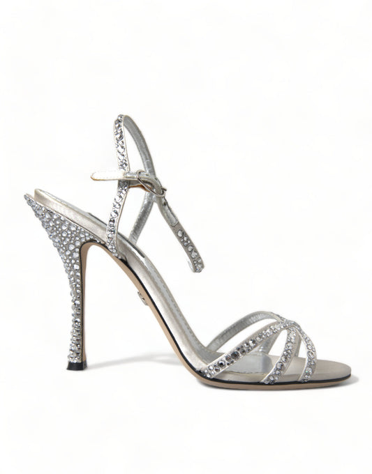 Dolce & Gabbana Elegant Crystal Embellished Heels Sandals Dolce & Gabbana