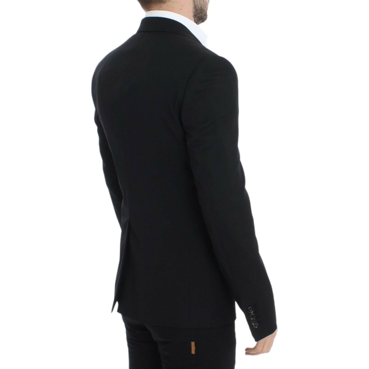 Dolce & Gabbana Elegant Slim Fit Black Wool Blazer Dolce & Gabbana