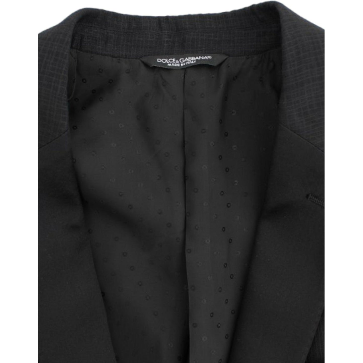 Dolce & Gabbana Black wool MARTINI slim blazer
