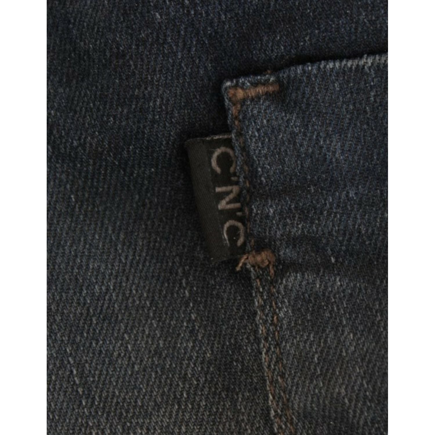 بنطلون جينز أزرق ضيق للغاية من مجموعة National Chic