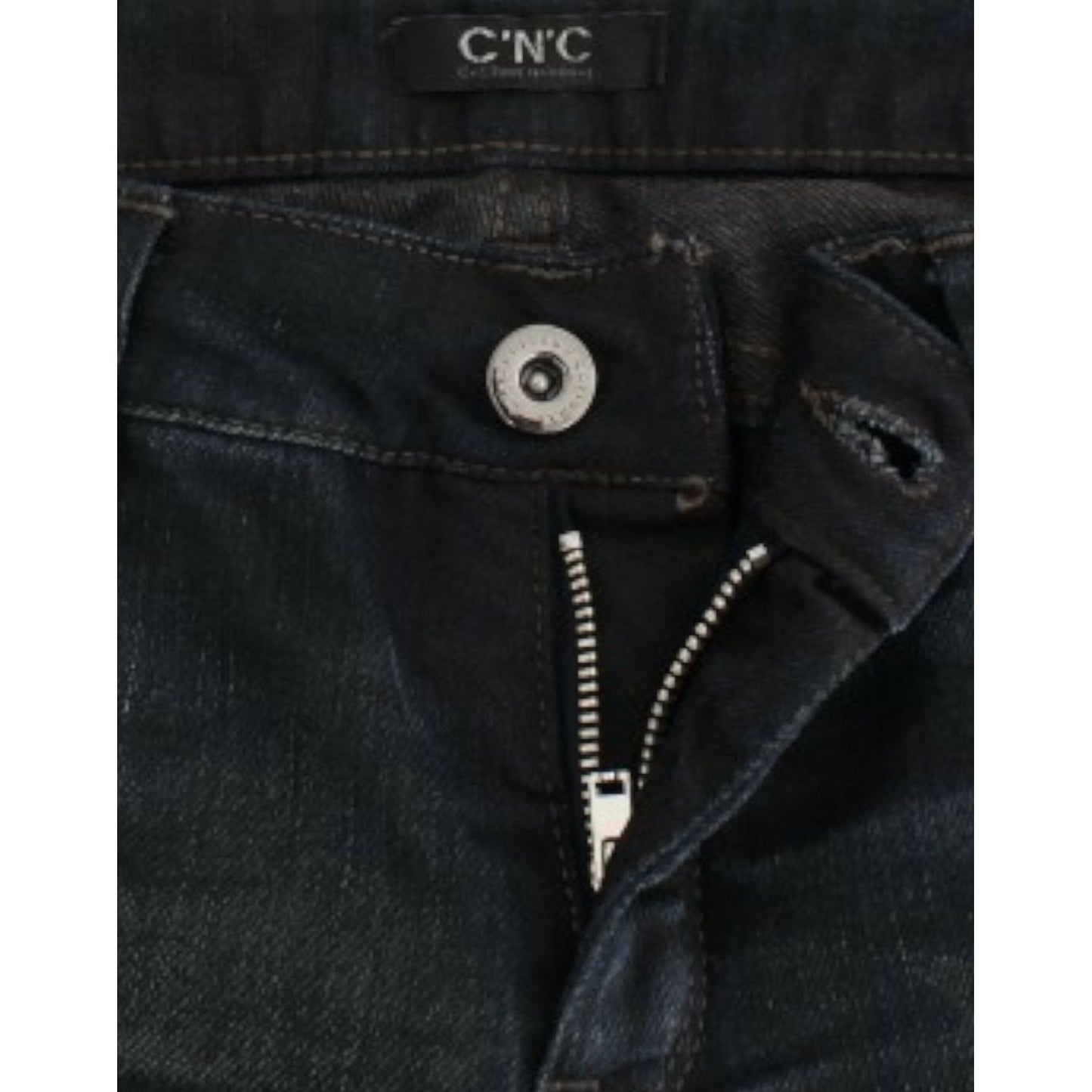 Costume National Chic Superskinny Blue Denim Jeans Costume National