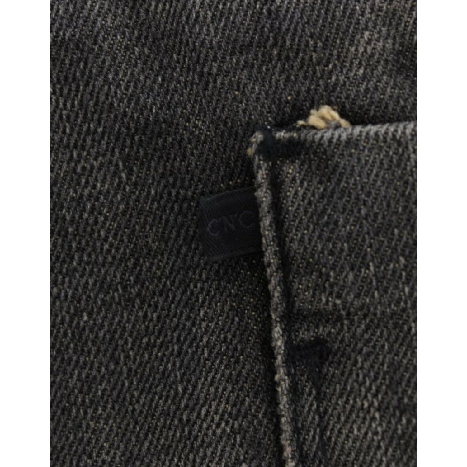 بنطلون جينز مستقيم الساق رمادي أنيق من مجموعة كوستيوم ناشيونال