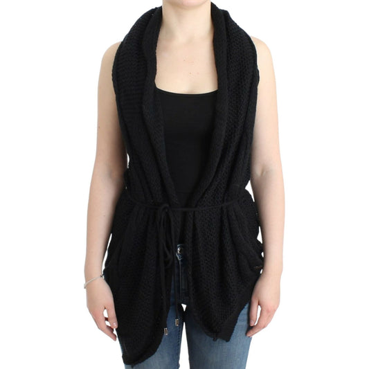 Costume National Chic Sleeveless Knitted Vest Cardigan Costume National