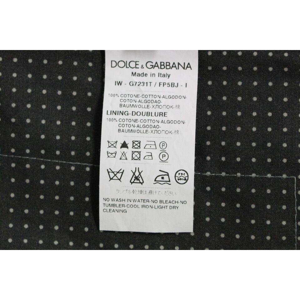 Dolce & Gabbana Elegant Gray Cotton Dress Vest Dolce & Gabbana