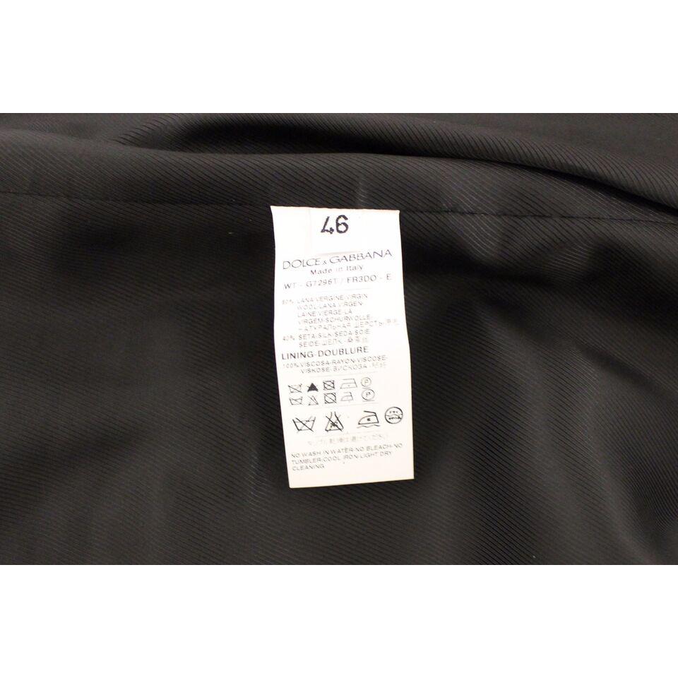 别致的黑色条纹羊毛真丝连衣裙背心