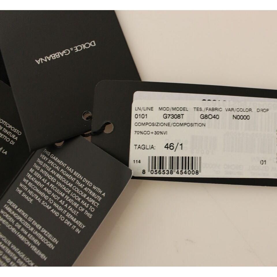 优雅黑色棉混纺连衣裙背心