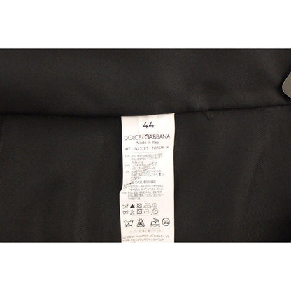 Dolce & Gabbana Gray Wool Stretch Dress Vest Blazer