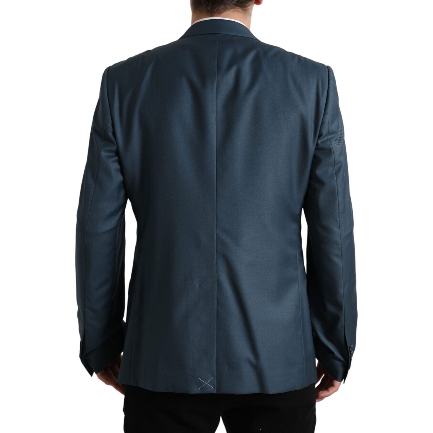 优雅绿色马提尼两件套羊毛西装