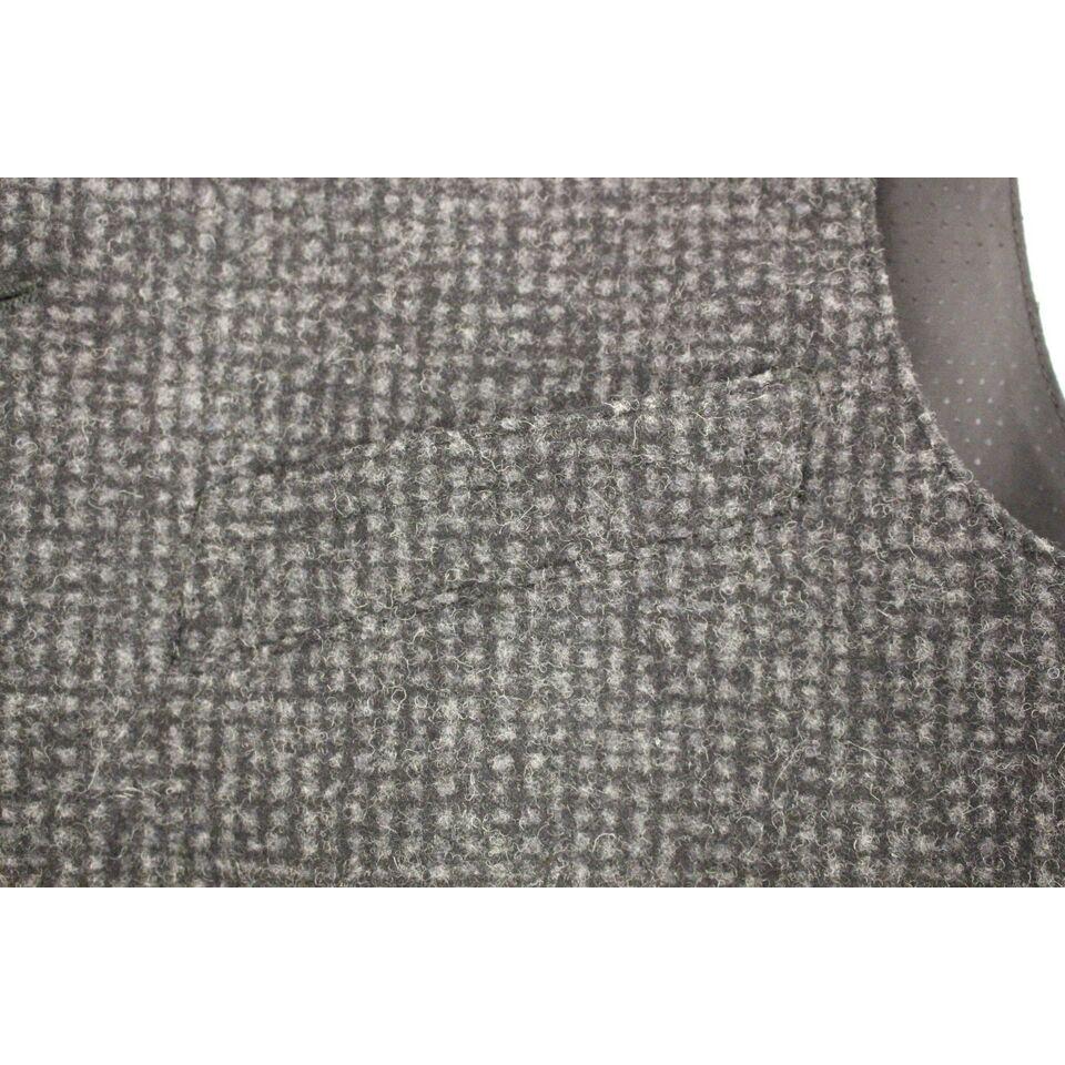 优雅灰色羊毛混纺连衣裙背心