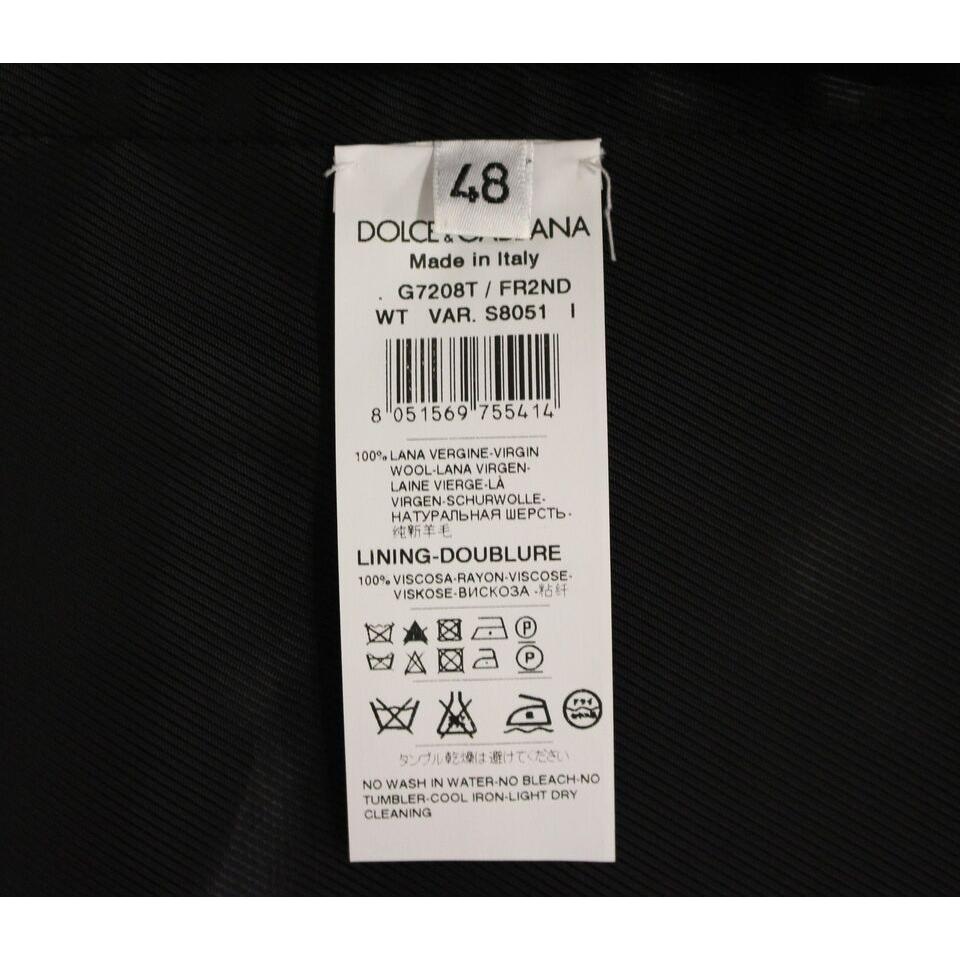 优雅灰色条纹羊毛连衣裙背心