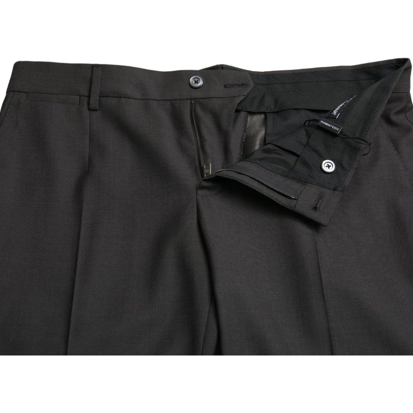 Dolce & Gabbana Elegant Dark Grey Skinny Dress Pants Dolce & Gabbana