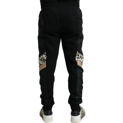 Dolce & Gabbana Black Cotton Slim Stretch Jogger Pants
