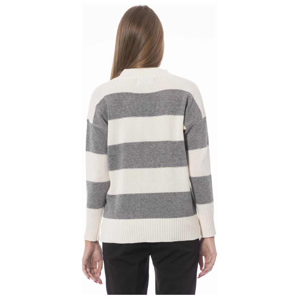 Baldinini Trend Gray Wool Women Sweater Baldinini Trend