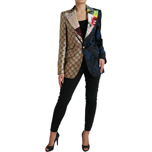 Dolce & Gabbana Elegant Multicolor Patchwork Blazer Dolce & Gabbana