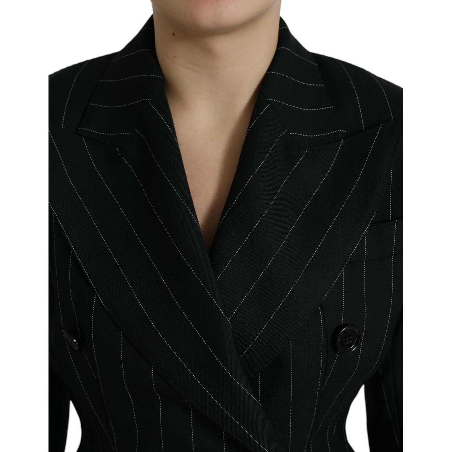 Dolce & Gabbana Elegant Striped Virgin Wool Blazer Dolce & Gabbana