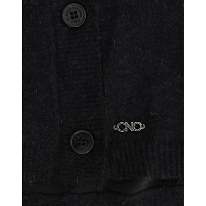 Costume National Gray wool alpaca cardigan