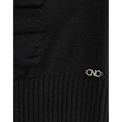 Costume National Black V-neck wool sweater