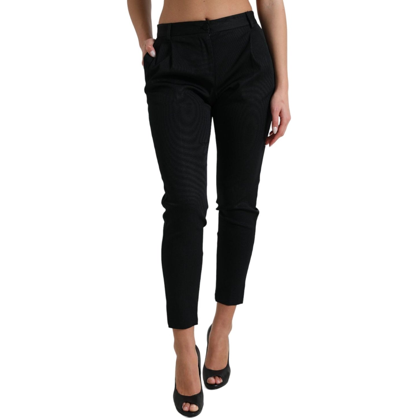 Dolce & Gabbana Chic High Waist Skinny Cropped Pants Dolce & Gabbana