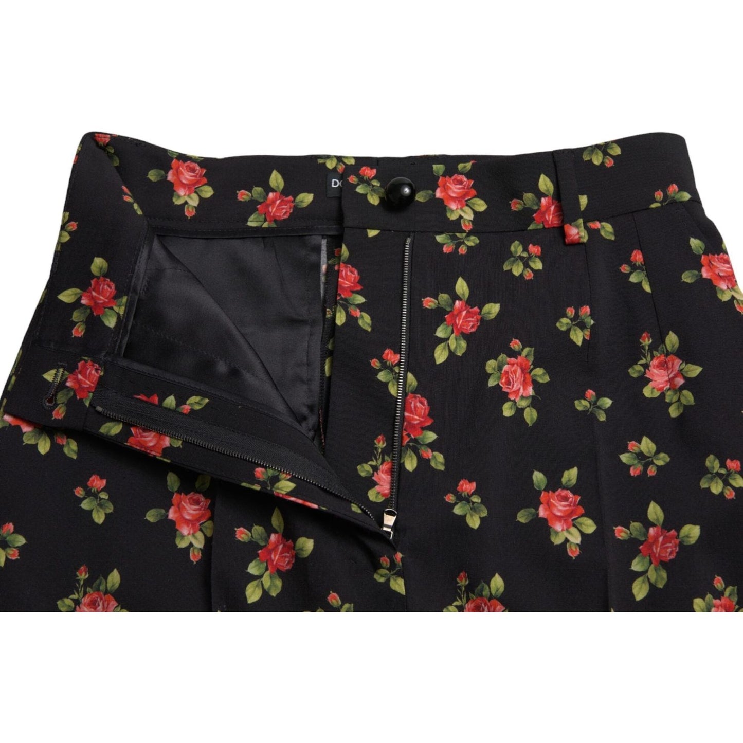 Dolce & Gabbana Elegant High-Waist Floral Tapered Pants Dolce & Gabbana