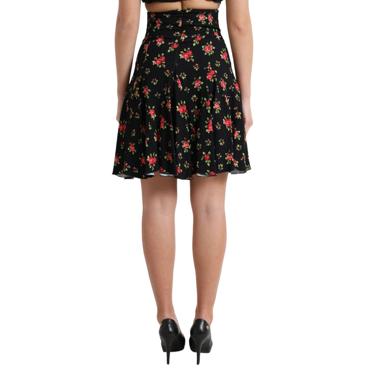 Dolce & Gabbana Floral A-Line Mini Skirt with High Waist Dolce & Gabbana