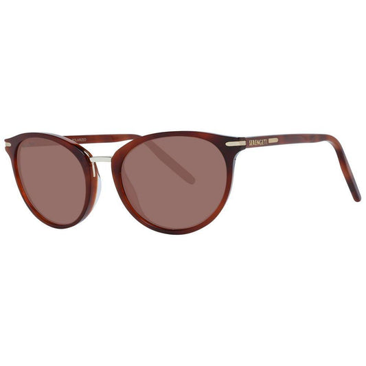 Serengeti Brown Acetate & Metal Sunglasses