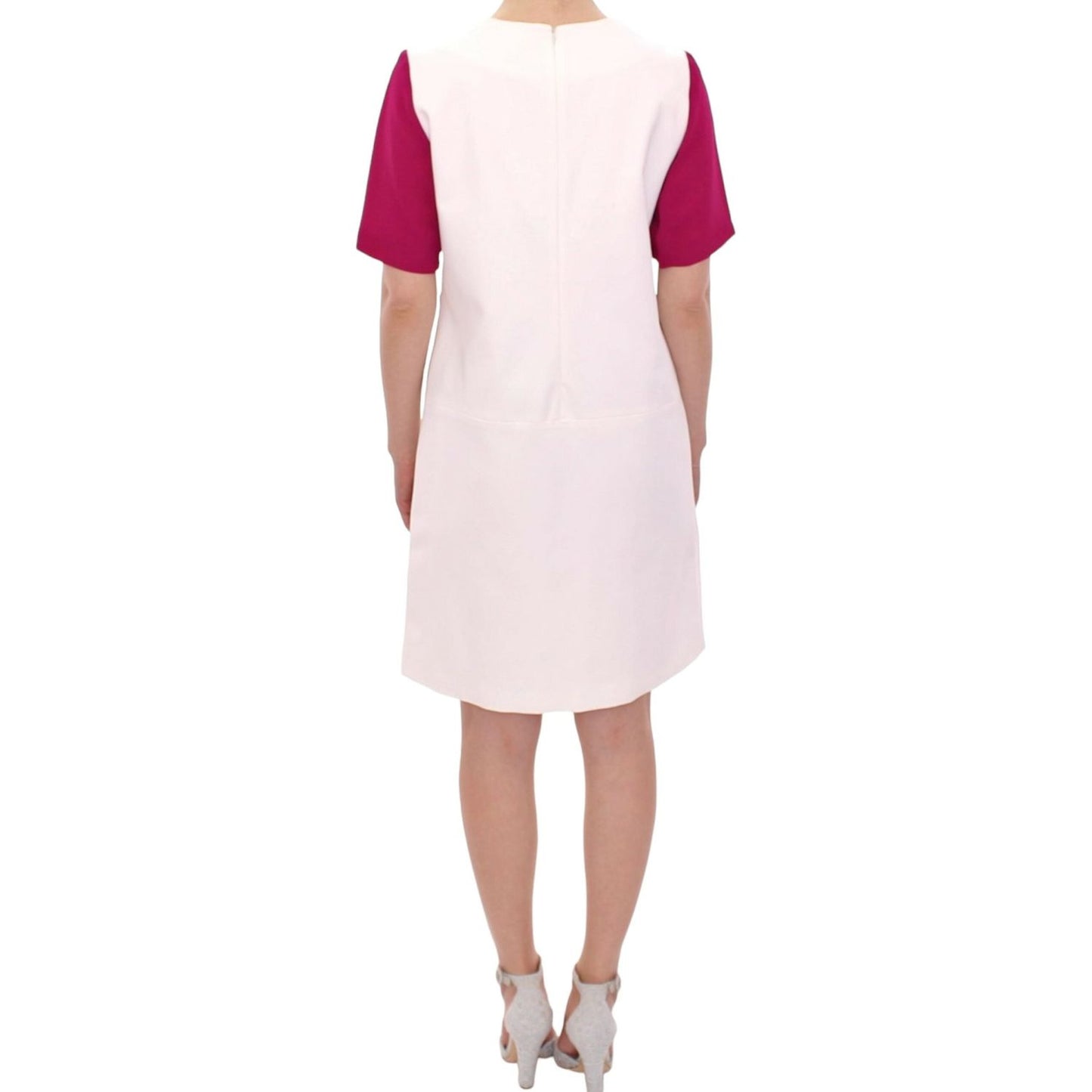 CO|TE Chic White and Pink Shift Robot Dress CO|TE